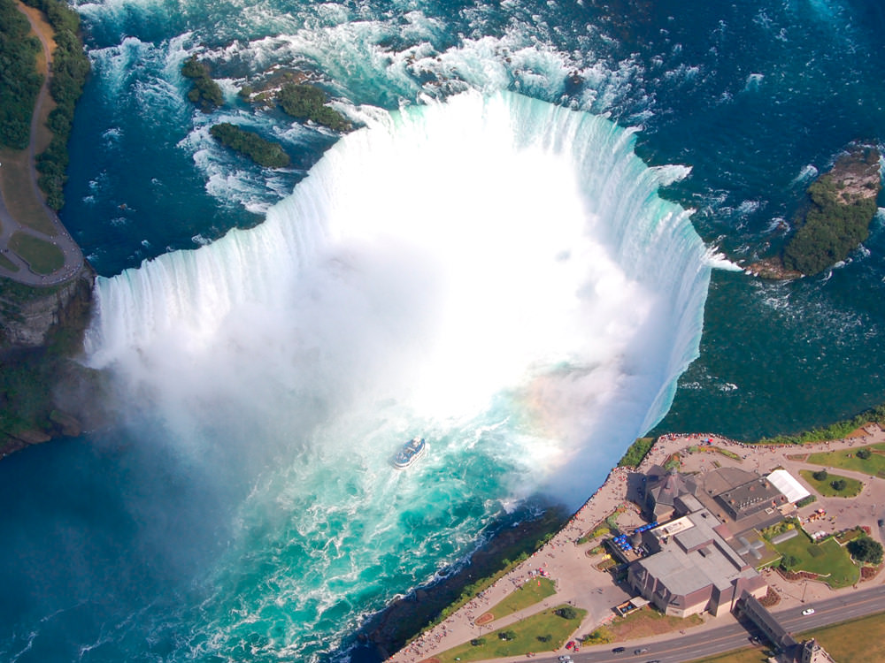 Aerial view of the Niagara Falls